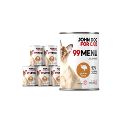 John Dog for Cats 99 MENU perliczka 6x400g